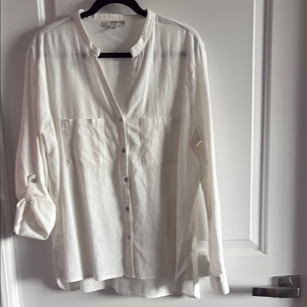 LINEN ANNE KLEIN BLOUSE